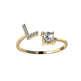 Customizable 26-Letter Ring: Fashionable & Elegant Jewelry - EX-STOCK CANADA