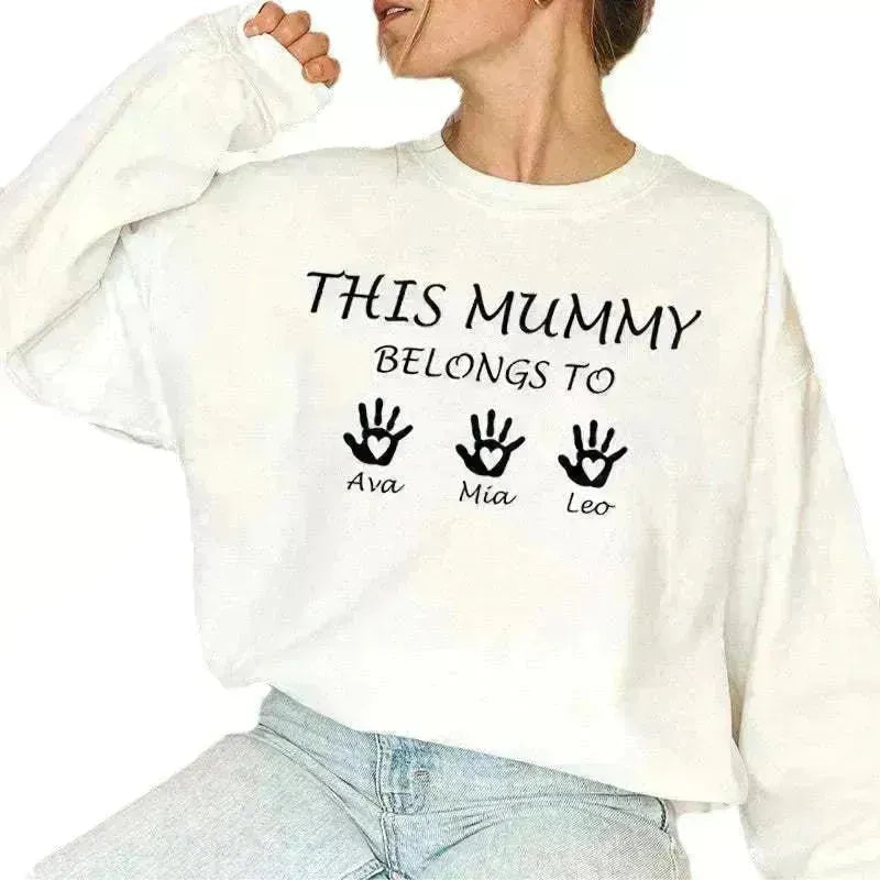 Customized Letter Name Round Neck Hoodie From Europe And America - EX-STOCK CANADA