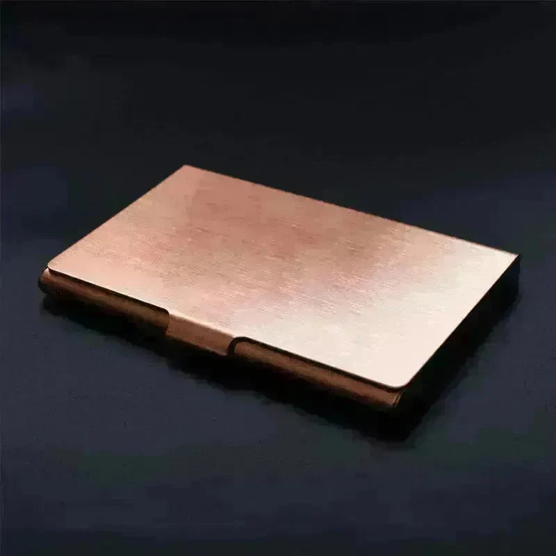 Customized Metal titanium business card holder - EX-STOCK CANADA