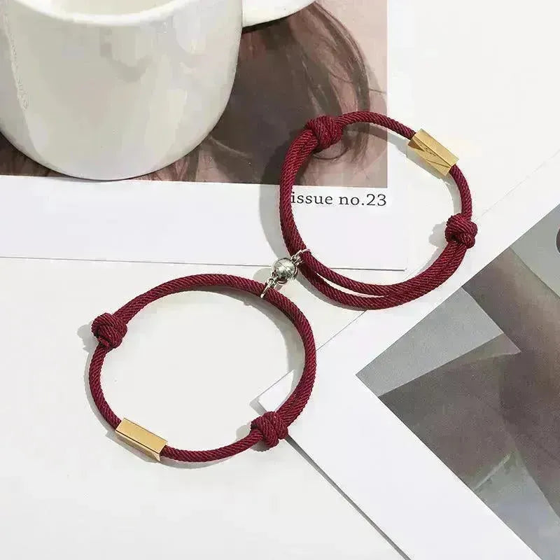 Customized Name Bracelet Eternal Love Magnet Staniless Steel Couples Bracelet - EX-STOCK CANADA