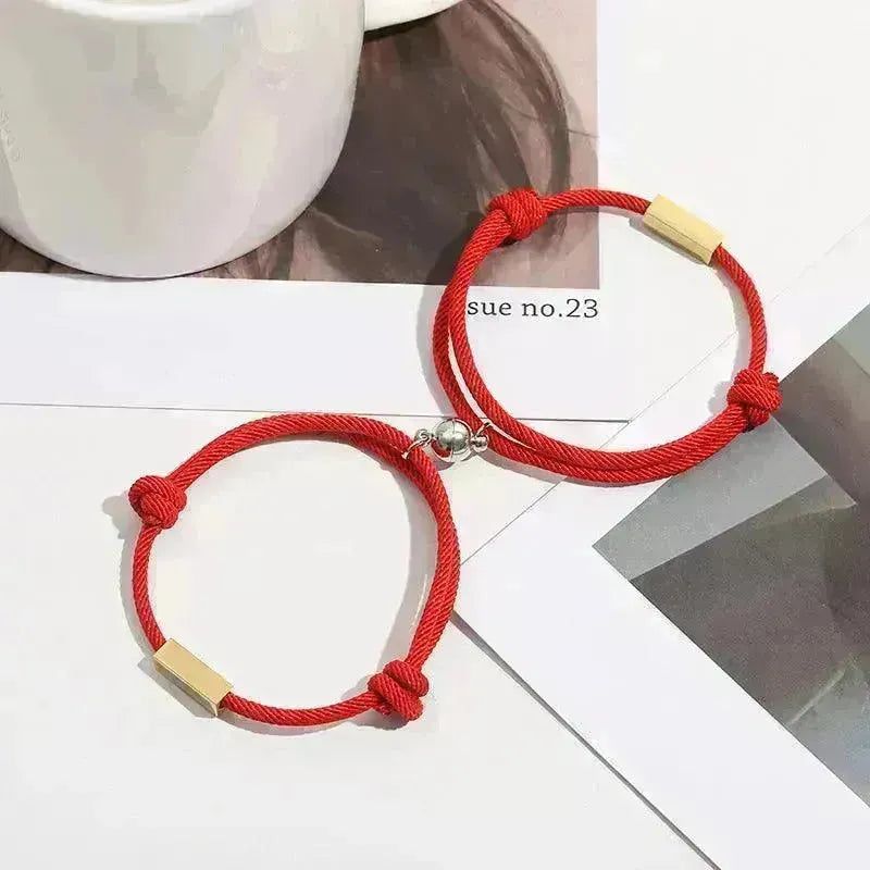 Customized Name Bracelet Eternal Love Magnet Staniless Steel Couples Bracelet - EX-STOCK CANADA
