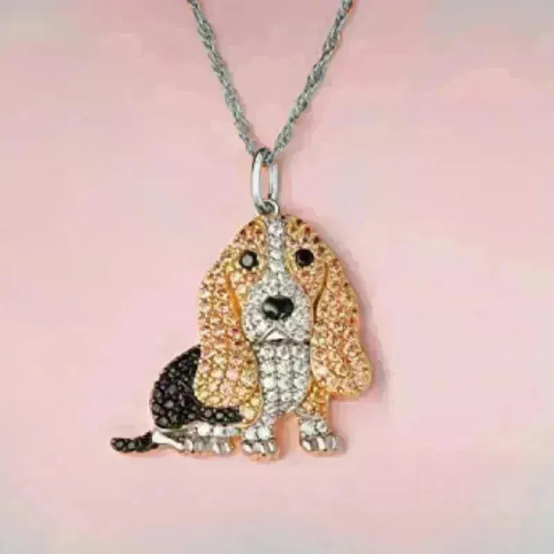 Cute Baggy Hound Pendant Necklace - EX-STOCK CANADA