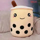 Cute Fruit Drink Plush Stuffed Soft Strawberry Milk Tea Plush Boba Tea Cup Toy Bubble Tea Pillow Cushion Kids Gift - EX-STOCK CANADA
