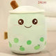 Cute Fruit Drink Plush Stuffed Soft Strawberry Milk Tea Plush Boba Tea Cup Toy Bubble Tea Pillow Cushion Kids Gift - EX-STOCK CANADA