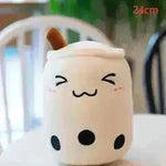 Cute Fruit Drink Plush Stuffed Soft Strawberry Milk Tea Plush Boba Tea Cup Toy Bubble Tea Pillow Cushion Kids Gift - EX-STOCK CANADA