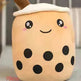 Cute Fruit Drink Plush Stuffed Soft Strawberry Milk Tea Plush Boba Tea Cup Toy Bubble Tea Pillow Cushion Kids Gift - EX-STOCK CANADA