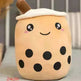 Cute Fruit Drink Plush Stuffed Soft Strawberry Milk Tea Plush Boba Tea Cup Toy Bubble Tea Pillow Cushion Kids Gift - EX-STOCK CANADA