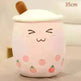 Cute Fruit Drink Plush Stuffed Soft Strawberry Milk Tea Plush Boba Tea Cup Toy Bubble Tea Pillow Cushion Kids Gift - EX-STOCK CANADA