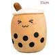 Cute Fruit Drink Plush Stuffed Soft Strawberry Milk Tea Plush Boba Tea Cup Toy Bubble Tea Pillow Cushion Kids Gift - EX-STOCK CANADA