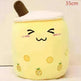 Cute Fruit Drink Plush Stuffed Soft Strawberry Milk Tea Plush Boba Tea Cup Toy Bubble Tea Pillow Cushion Kids Gift - EX-STOCK CANADA