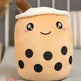 Cute Fruit Drink Plush Stuffed Soft Strawberry Milk Tea Plush Boba Tea Cup Toy Bubble Tea Pillow Cushion Kids Gift - EX-STOCK CANADA