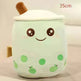 Cute Fruit Drink Plush Stuffed Soft Strawberry Milk Tea Plush Boba Tea Cup Toy Bubble Tea Pillow Cushion Kids Gift - EX-STOCK CANADA