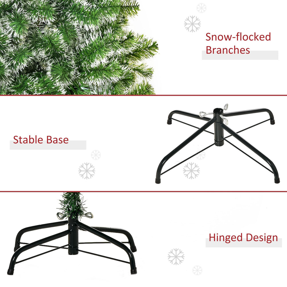 7FT Christmas Tree Artificial Classic Tree Holiday Indoor Decoration, With Mental Support 968 Tips, Green EX-STOCK Canada 