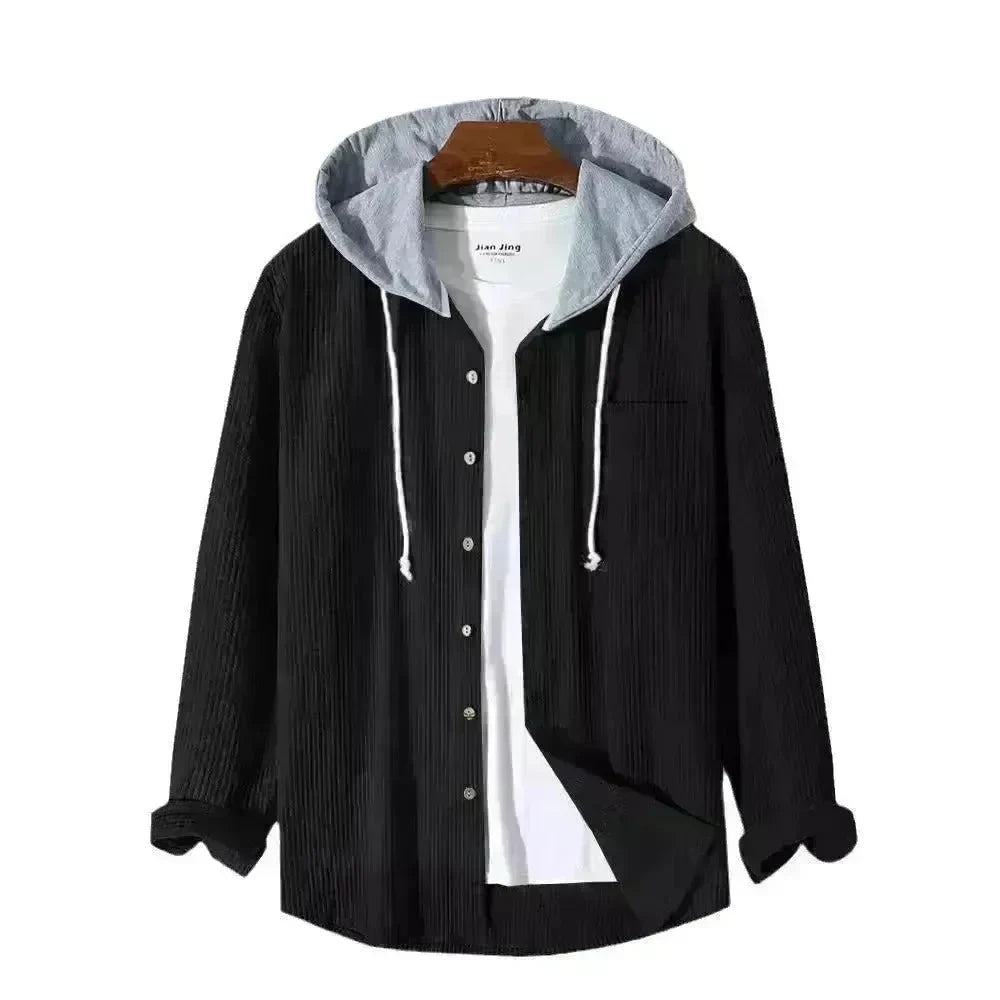 Men's Autumn And Button down Waffle Hoodie Cardigan - EX-STOCK CANADA
