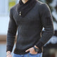 Independent Station Casual Slim Knit Pullover Long-sleeved Scarf Collar Sweater Men's EX-STOCK Canada 