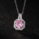 Perfume Bottle Pendant Necklace Women's Full Diamond - EX-STOCK Canada