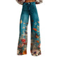 American And European-style Womens Flared Denim Jeans Made From Pure Cotton 