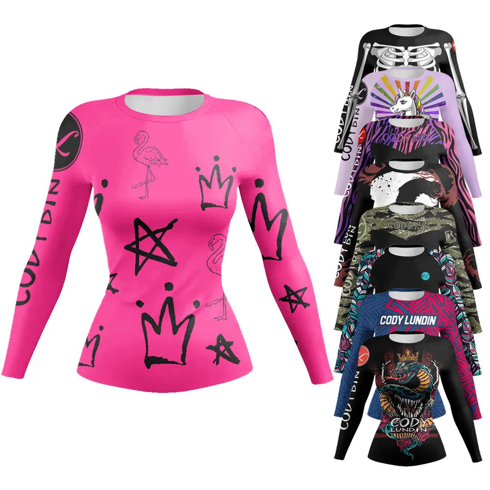 Women's Workout Clothes Slim Fit Clothes Long Sleeve Top