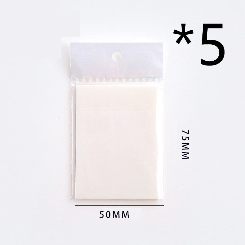PET Transparent Post-it Notes Waterproof Material Sticky Notes 