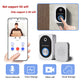 D10 Intelligent Wireless Doorbell Camera With Rechargeable Battery, Two-way Audio, 2.4G Wi Fi, APP Remote Intercom, Free Rolling Cloud Storage Built-in Battery EX-STOCK