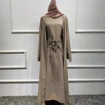 Arab3 piece set ArabDubai Abaya dress with Turban Embellished Abaya