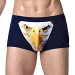 Printed Wolf Head Big Bird  Men's Boxer Briefs Underwear - EX-STOCK CANADA