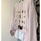 Women's 3D Kitten Embroidery Pullover Sweater Coat – Loose Fit Canada USA