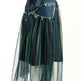 Street Fashion High Waist A-line Denim Mesh Midi Skirt - EX-STOCK CANADA