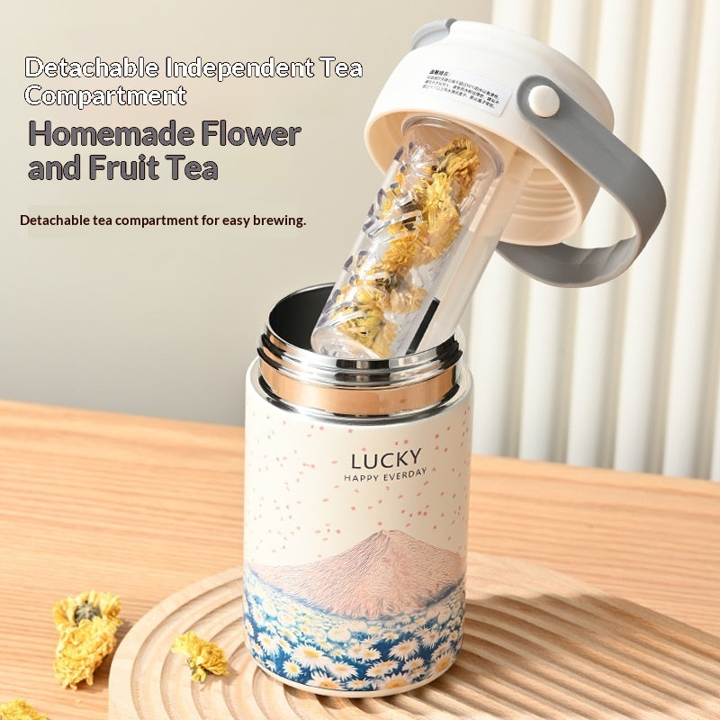 316 Stainless Steel Insulated Thermos Bottle for Students – Floral Designs | 550ml & 750ml 2