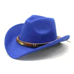 Sombrero de metal de estilo étnico Gat de la copa de mezclilla occidental