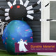 5Ft Long Halloween Giant Scary Spider LED Lighted Airblown Inflatable Lawn Decoration Holiday Season Garden Decor EX-STOCK Canada 