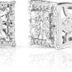 Diamond Stud Earrings For Women Sterling Silver Halo I-J Color, I2 I3 Clarity Metal Diamond Metal Diamond EX-STOCK