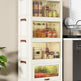 Baby Safety Transparent Opening Lid Indoor Home Decoration Storage Cabinet With Wheels EX-STOCK