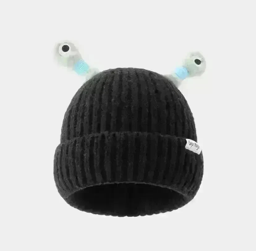 New Cute Luminous Fall Winter Warm Ear Protection Wool Cartoon All-matching Knitted Beanie Hat - EX-STOCK CANADA