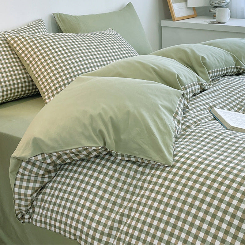 Pure Cotton Class A Four-piece Quilt Cover Household Pure Cotton Bed Sheet Duvet Cover EX-STOCK Canada 