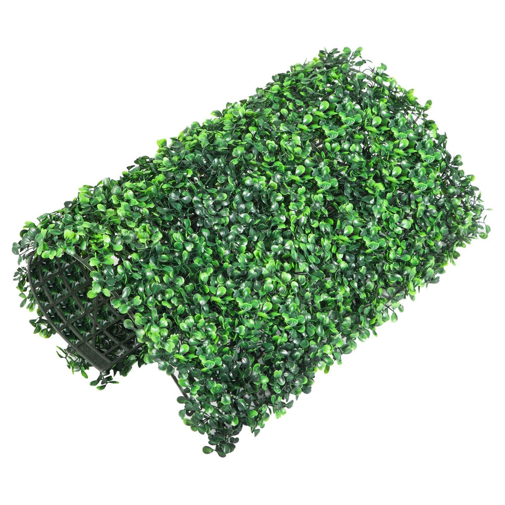 Artificial Boxwood Panel UV 24pcs Boxwood Hedge Wall Panels Artificial Grass Wall  Green Grass Wall Fake Hedge For Decor Privacy Fence Indoor Outdoor Garden EX-STOCK