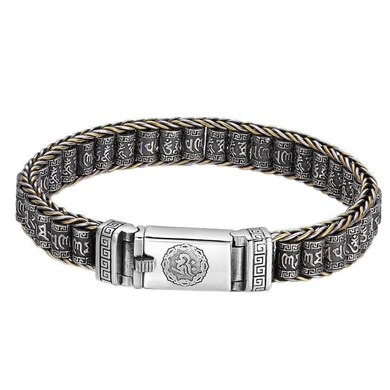 Thai Silver Personality Men's And Women's Trend Turn Bead Bracelet EX-STOCK Canada 