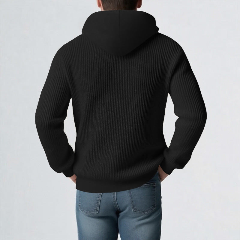 Mens Thickened Hooded Sweater For Winter | EX-STOCK product gallery photo 4
