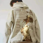 Sudadera de sudadera con capucha de gran tamaño para hombres Hip Pop Streetwear