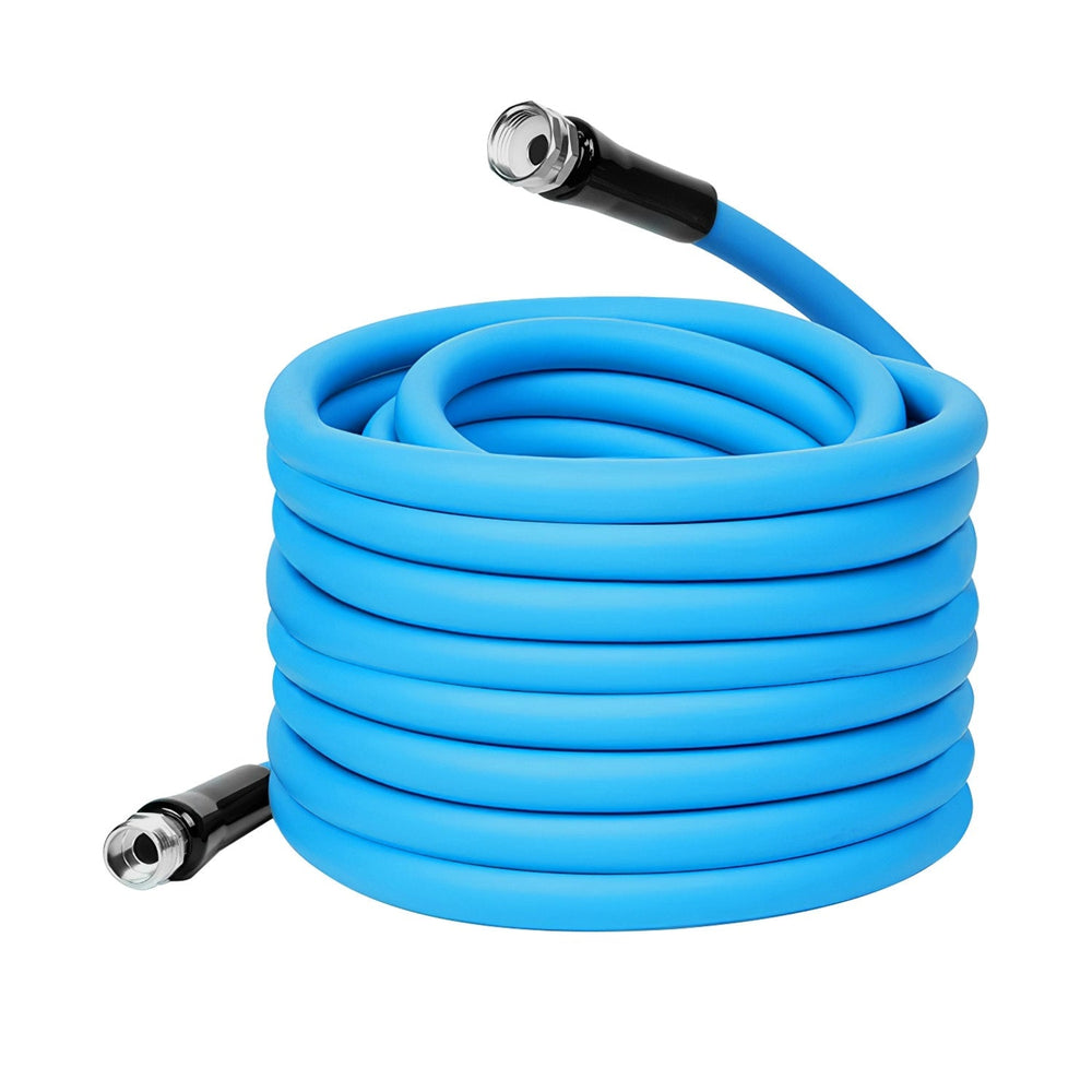 25FT-50FT Options -- 1Pc Non-Expanding Flexible Garden Hose Heavy Duty PVC Water Hose Leak-Resistant Kink-Free All-weather Burst 500PSI EX-STOCK