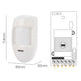 Wired Pir Motion Sensor Passive Infrared Detector Wall Mounted Warning Alarm Relay Home Security System - EX-STOCK CANADA