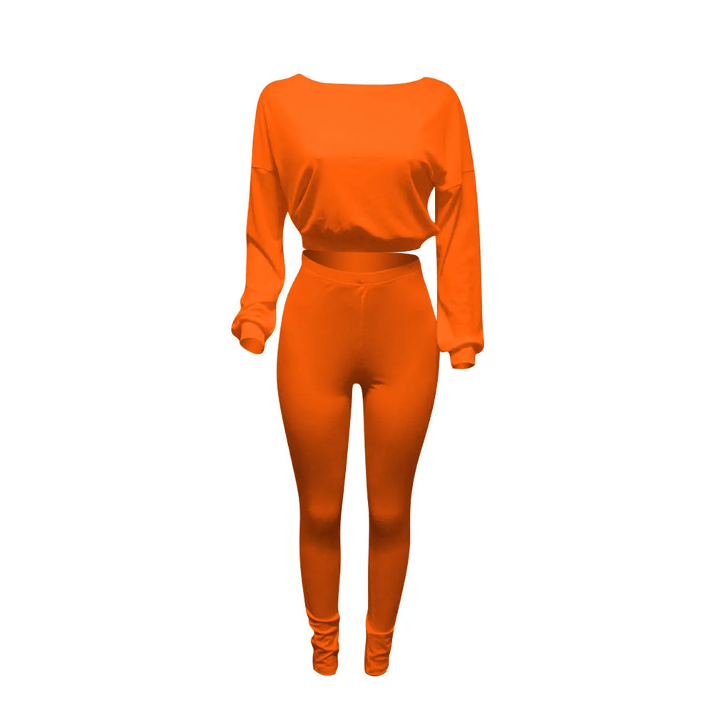 Ladies Autumn 2pcs Athleisure wear Outfit set - EX-STOCK CANADA