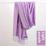 Pure Color Warm Keeping Scarf All-match Cashmere Shawl - EX-STOCK CANADA