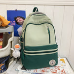 Retro Contrast Color Casual Backpack For Women EX-STOCK