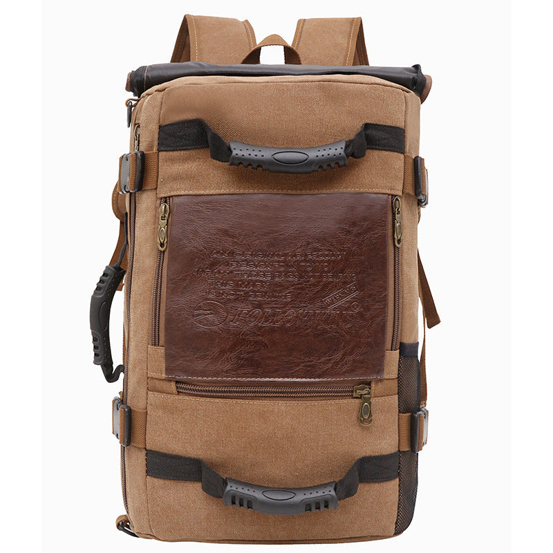 Men Canvas Backpack Huge Travel School Shoulder Computer Backpack Functional Versatile Bags Multifunctional Laptop Bag EX-STOCK Canada