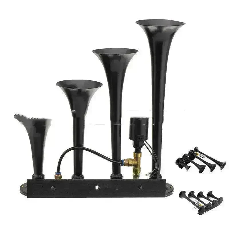 Four-pipe Modified Air-controlled Truck Train Horn Loud Air Pressured Horn - EX-STOCK CANADA