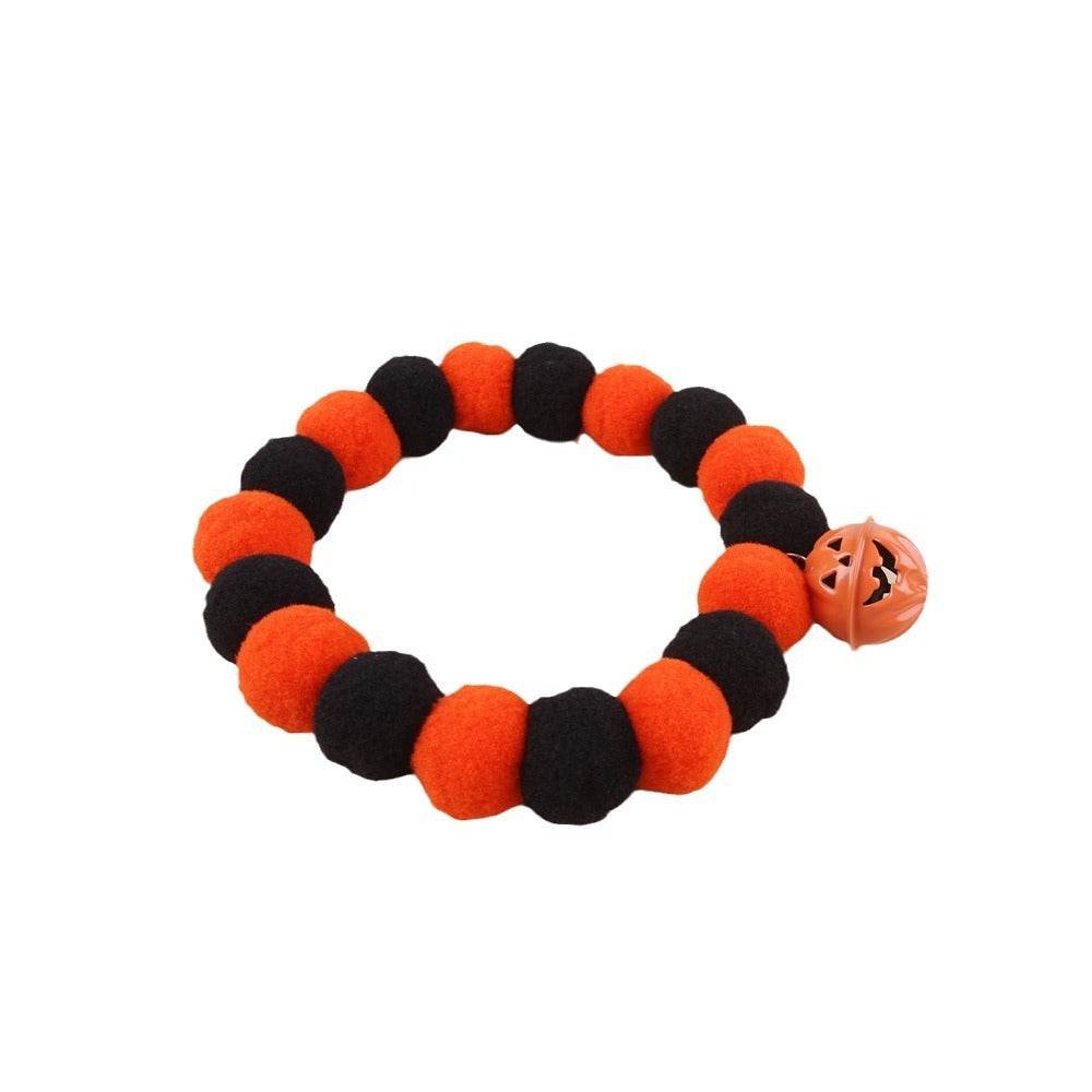 Naughty Cat Collar Pet Trick Or Treat Pumpkin Collar EX-STOCK