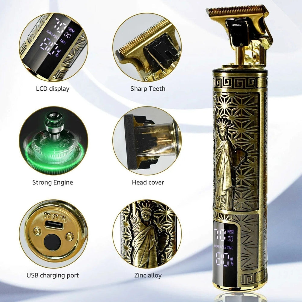 Beard Trimmer Hair Clippers Cordless Hair Cutting Kit Barber Shaving Machine For Men USB Rechargeable 1 PCS EX-STOCK