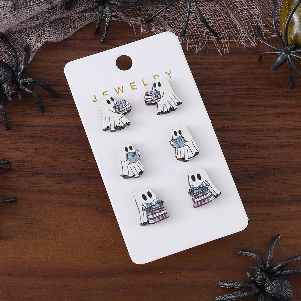 Halloween Book Ghost Wooden Studs Suit - EX-STOCK Canada