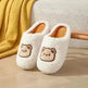 Cute Cartoon Bear Slippers For Couples Winter Warm Non-slip Floor Bedroom Slipper Home Men And Women House Shoes - EX-STOCK CANADA